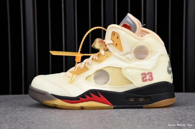 Retro OFF-WHITE Sail DH8565-100 Jordan 5 0713